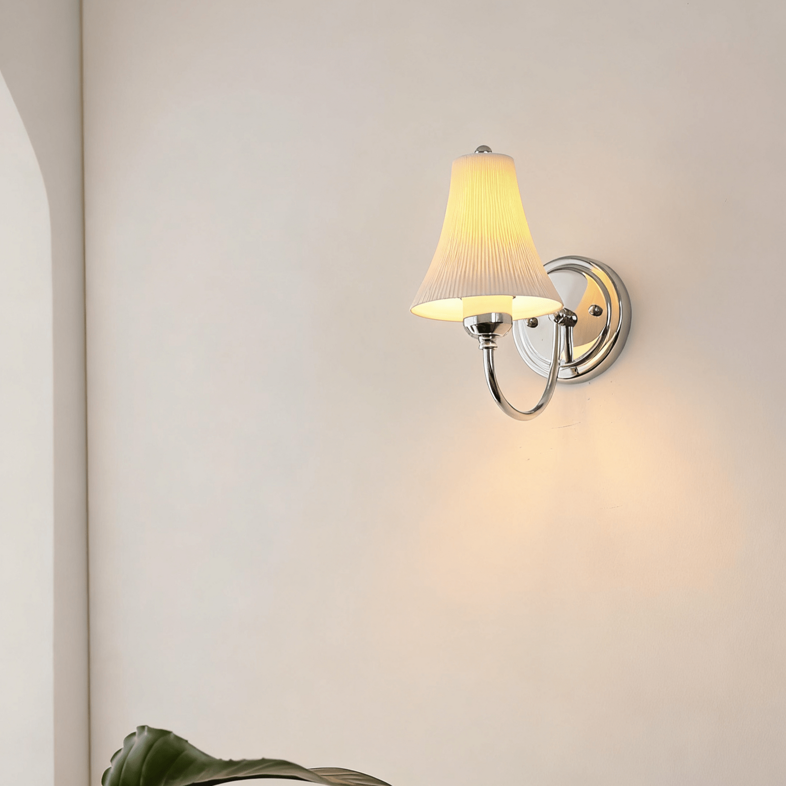 Celeste Luxury Plissée-Wandleuchte