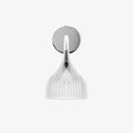 Metal and Plastic Ribbed Sconce