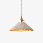 Microcement Wavy Pendant Light
