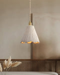 Microcement Wavy Pendant Light