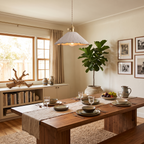 Microcement Wavy Pendant Light
