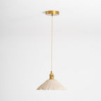 Microcement Wavy Pendant Light