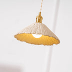 Microcement Wavy Pendant Light