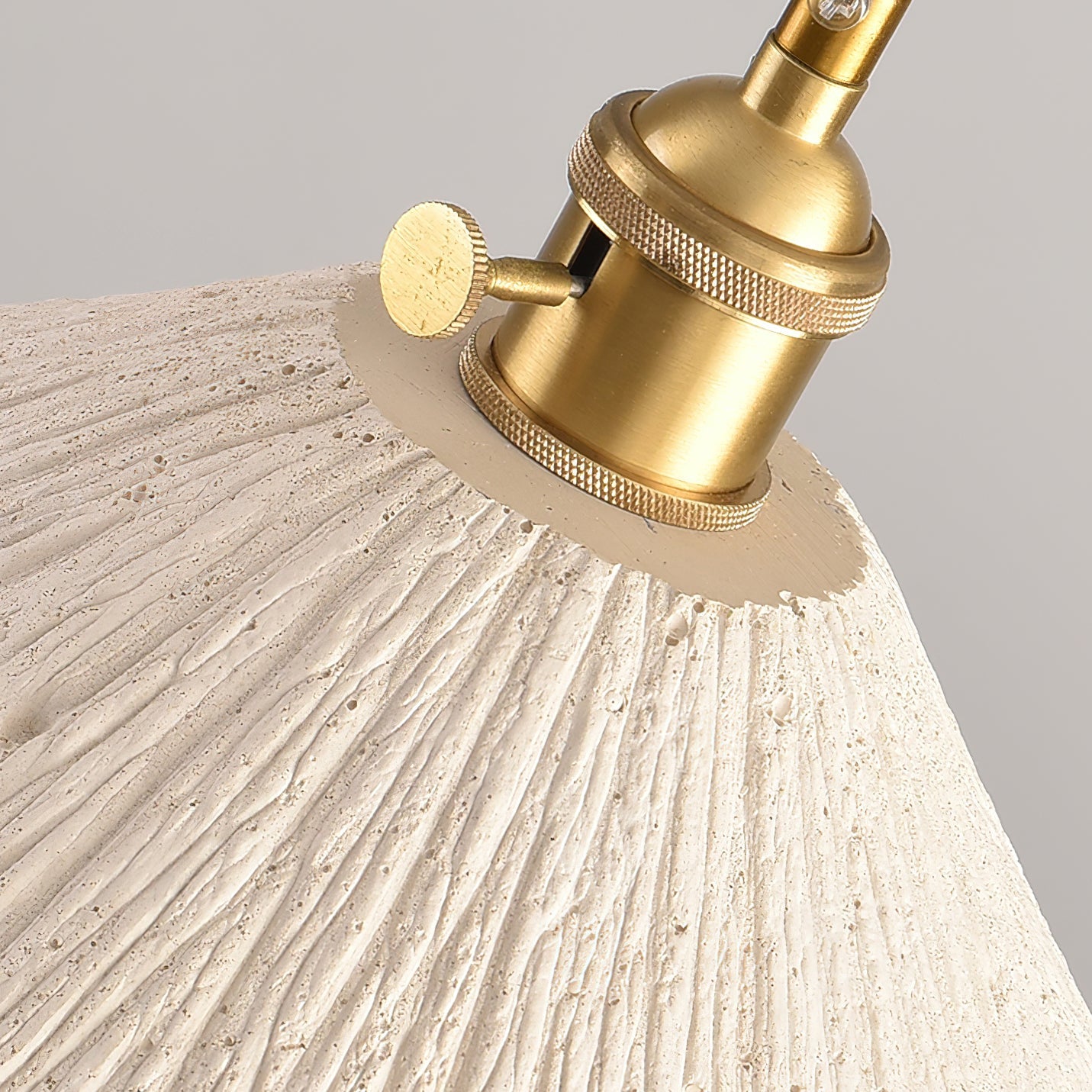 Microcement Wavy Pendant Light