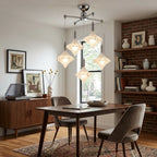 Modern Art Glass Pendant Light in Contemporary Dining Area