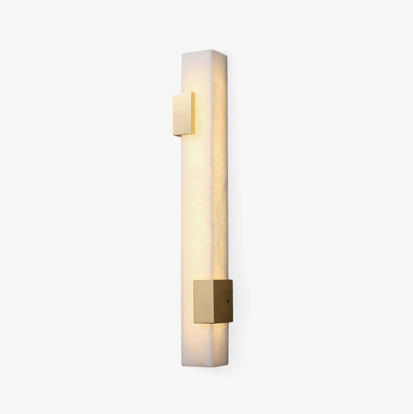 Vertical Rectangular Alabaster Wall Light Studio Shot