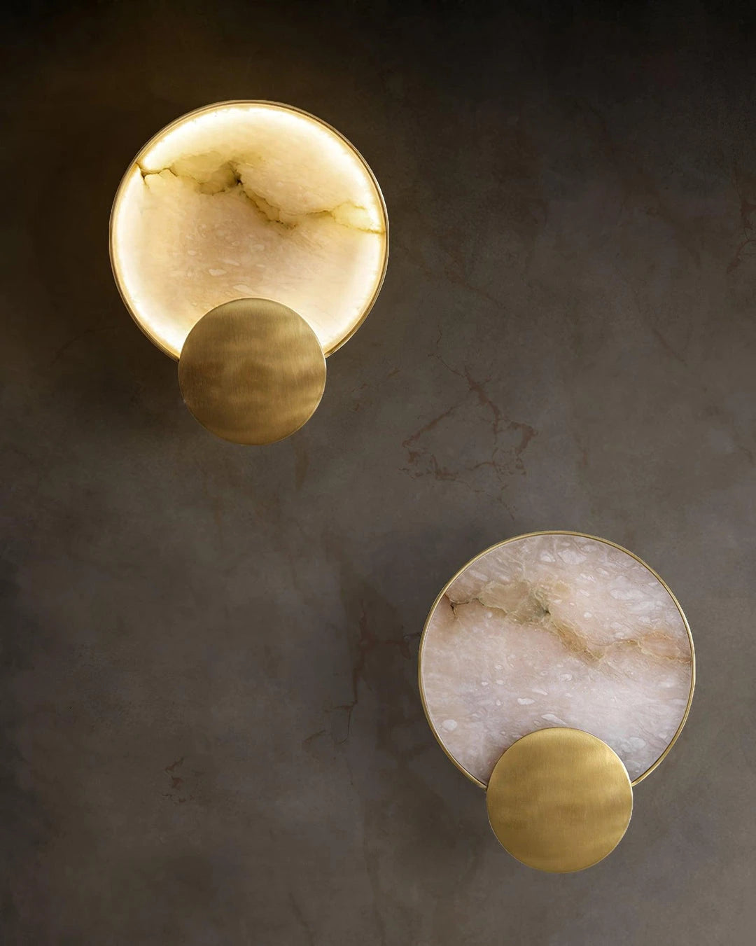Minimalist Cloud Stone Disc Light