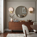 Minimalist Cloud Stone Disc Light