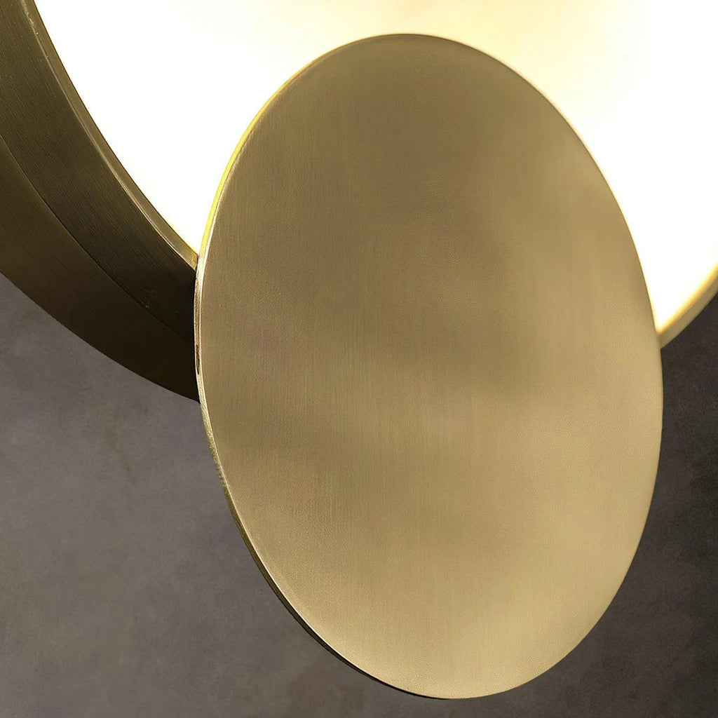 Minimalist Cloud Stone Disc Light