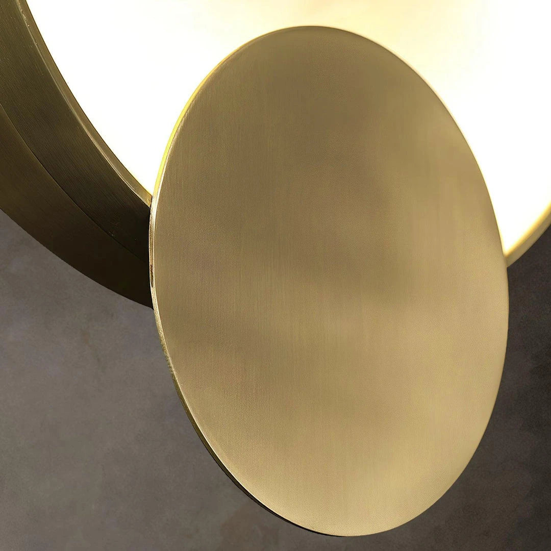 Minimalist Cloud Stone Disc Light