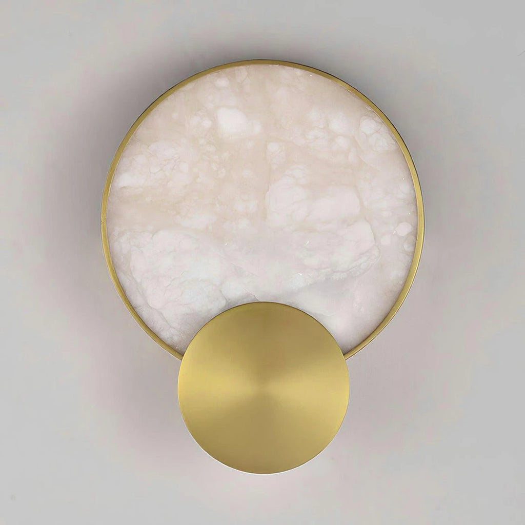 Minimalist Cloud Stone Disc Light