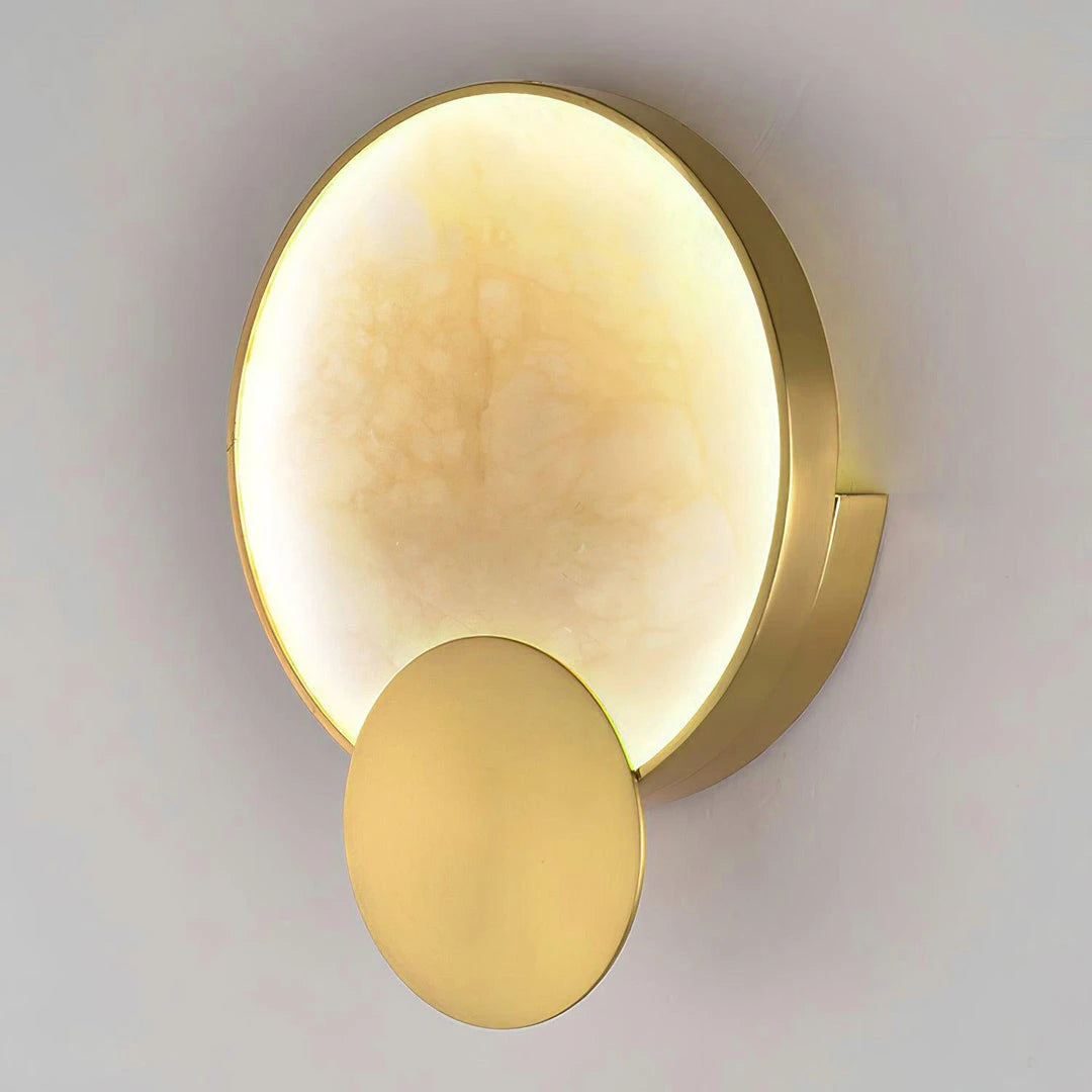 Minimalist Cloud Stone Disc Light