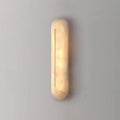 Illuminated Oval Capsule Alabaster Wall Sconce Studio Display