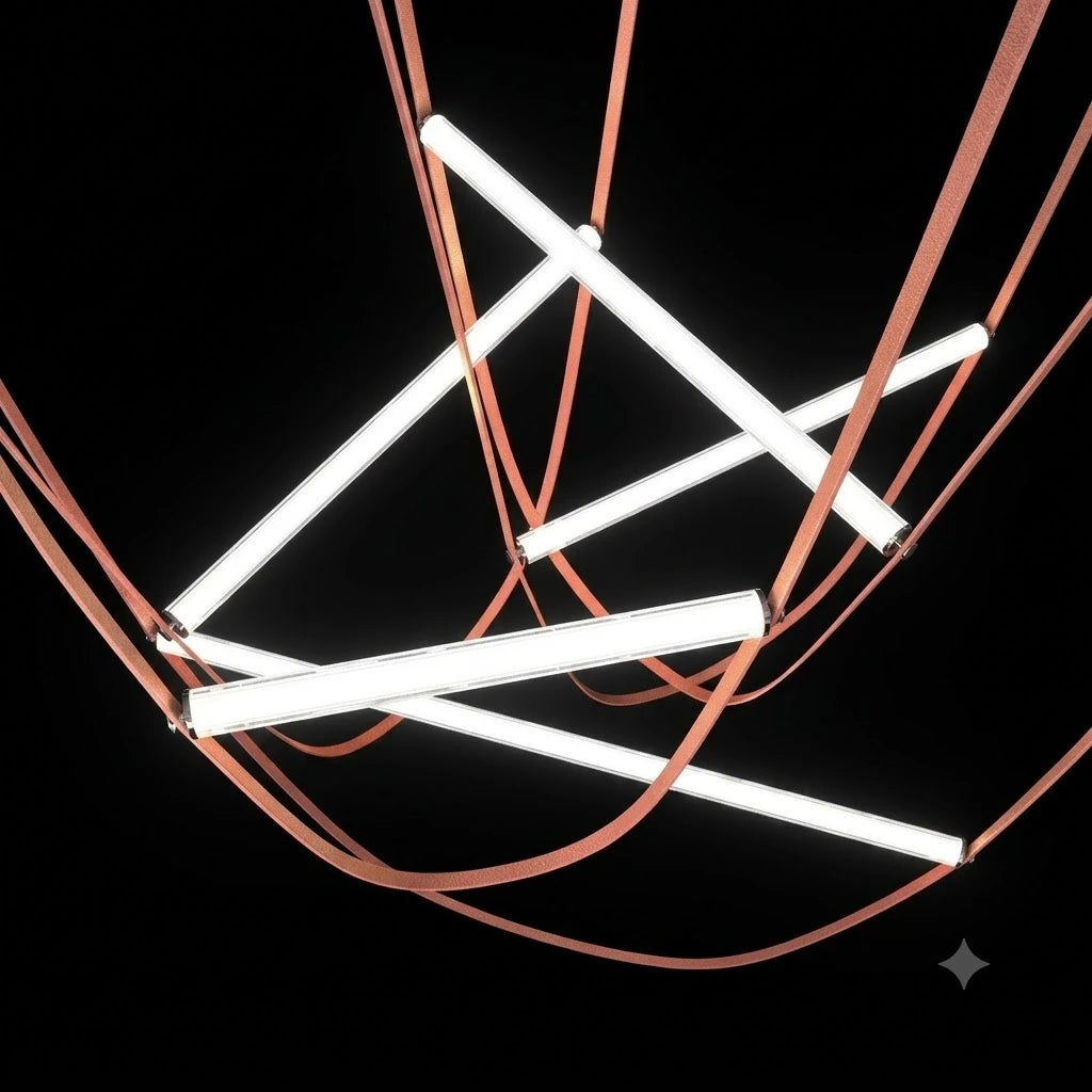 Minimalist Linear Sling Pendant Light
