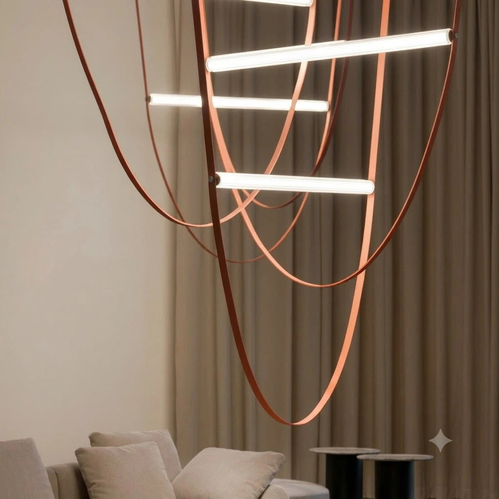 Minimalist Linear Sling Pendant Light