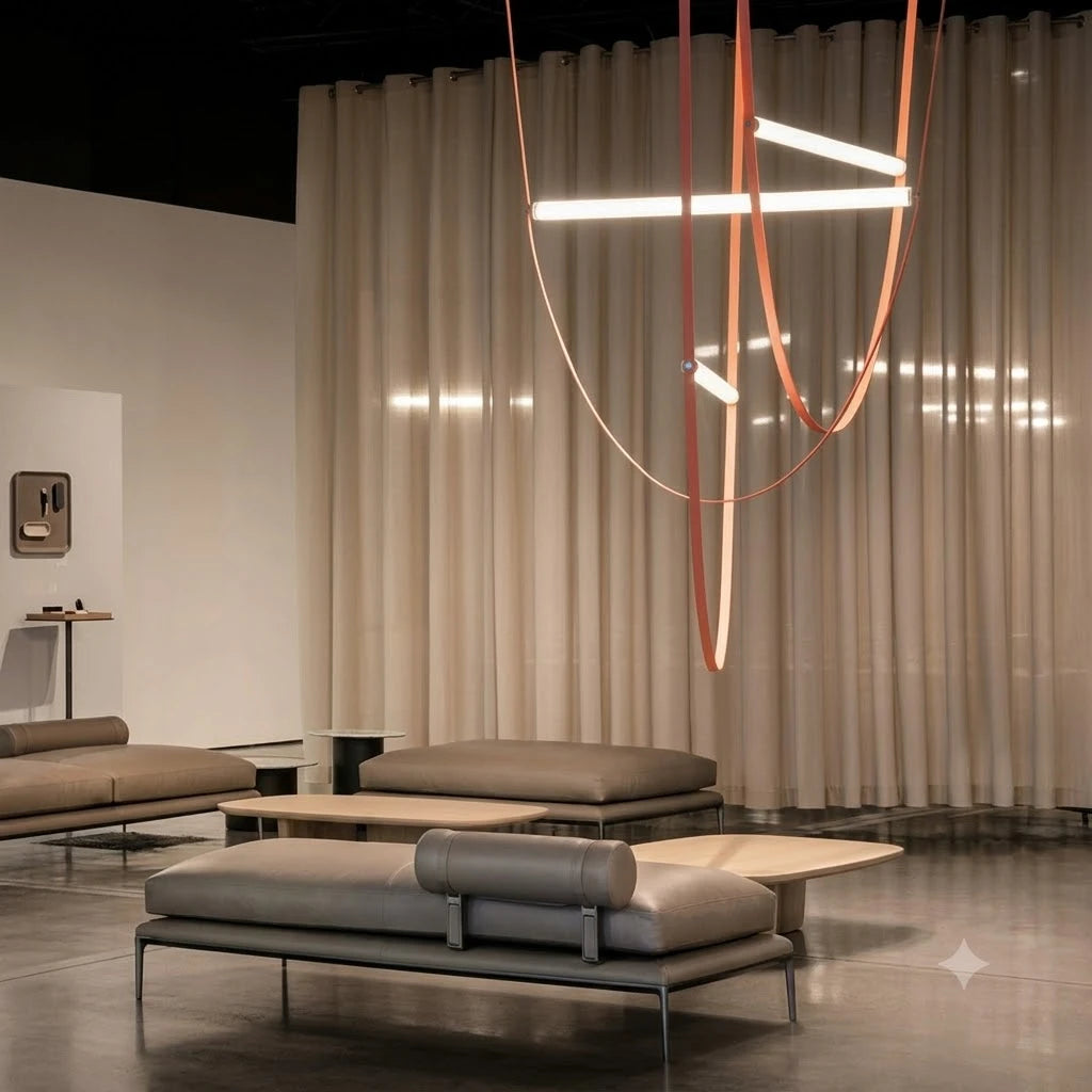 Minimalist Linear Sling Pendant Light