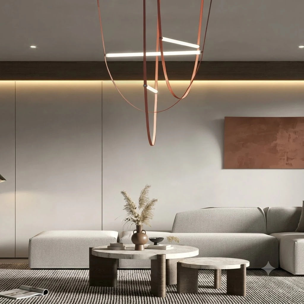 Minimalist Linear Sling Pendant Light