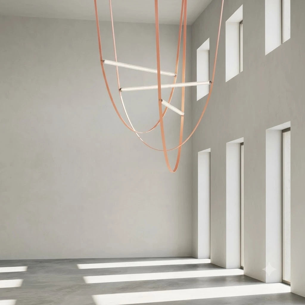 Minimalist Linear Sling Pendant Light