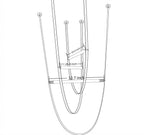 Minimalist Linear Sling Pendant Light