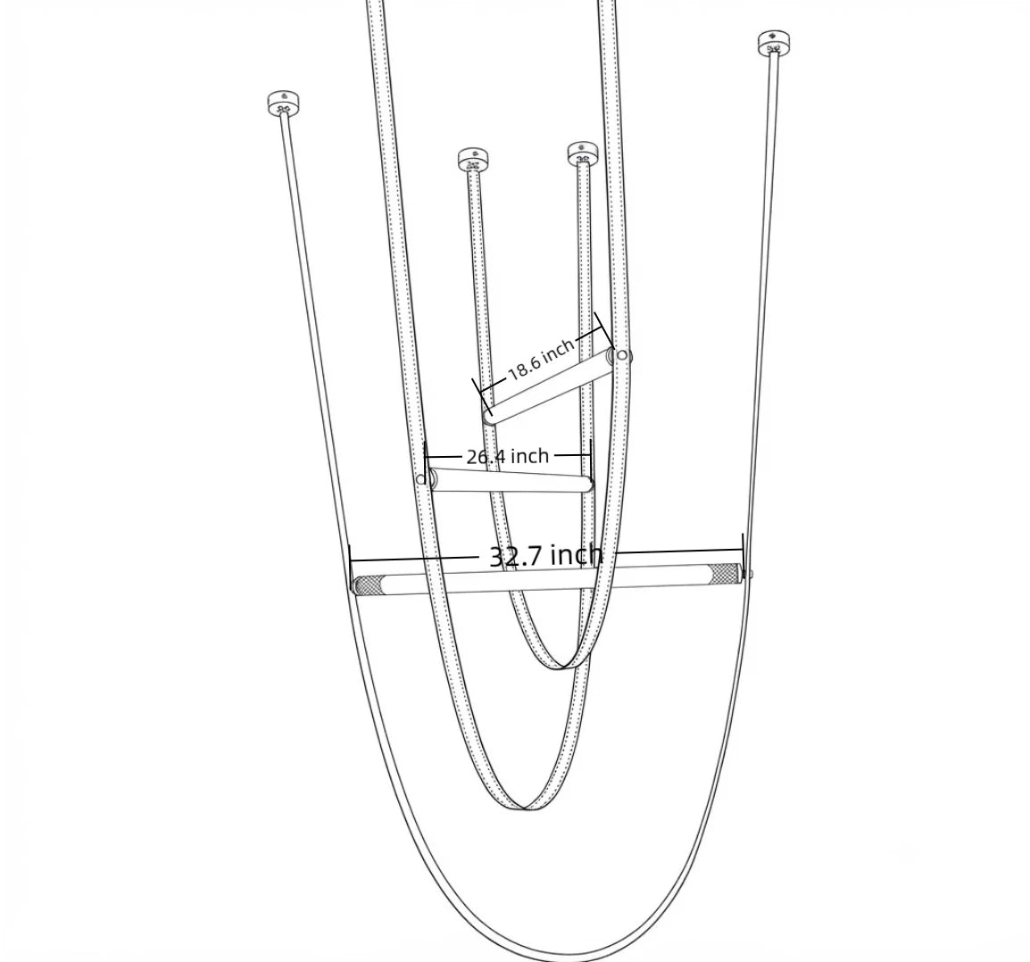 Minimalist Linear Sling Pendant Light