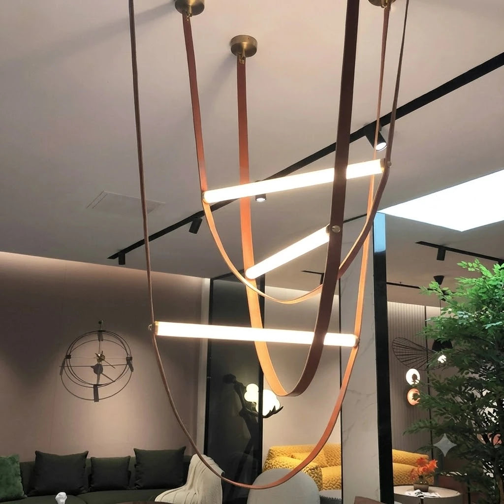 Minimalist Linear Sling Pendant Light