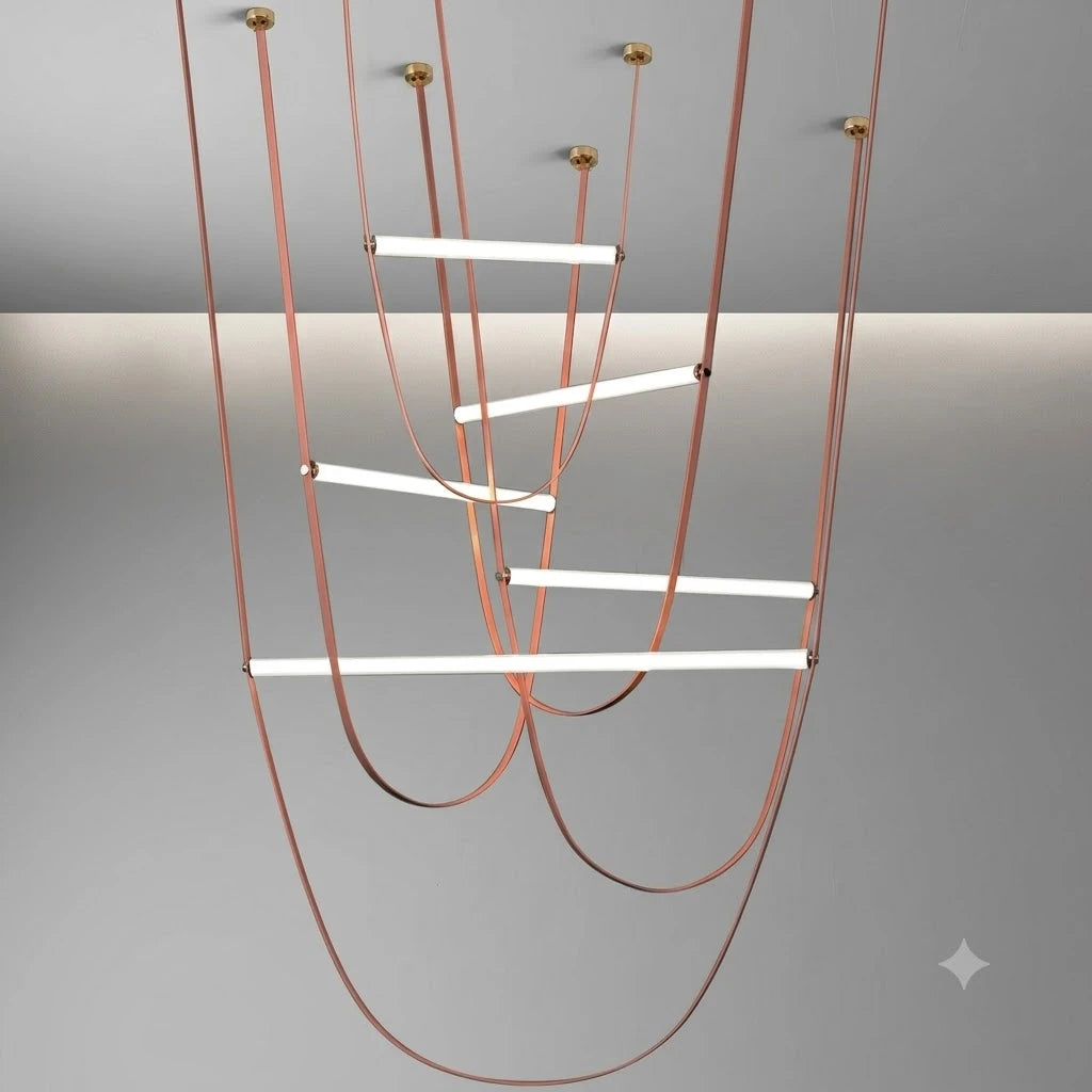 Minimalist Linear Sling Pendant Light