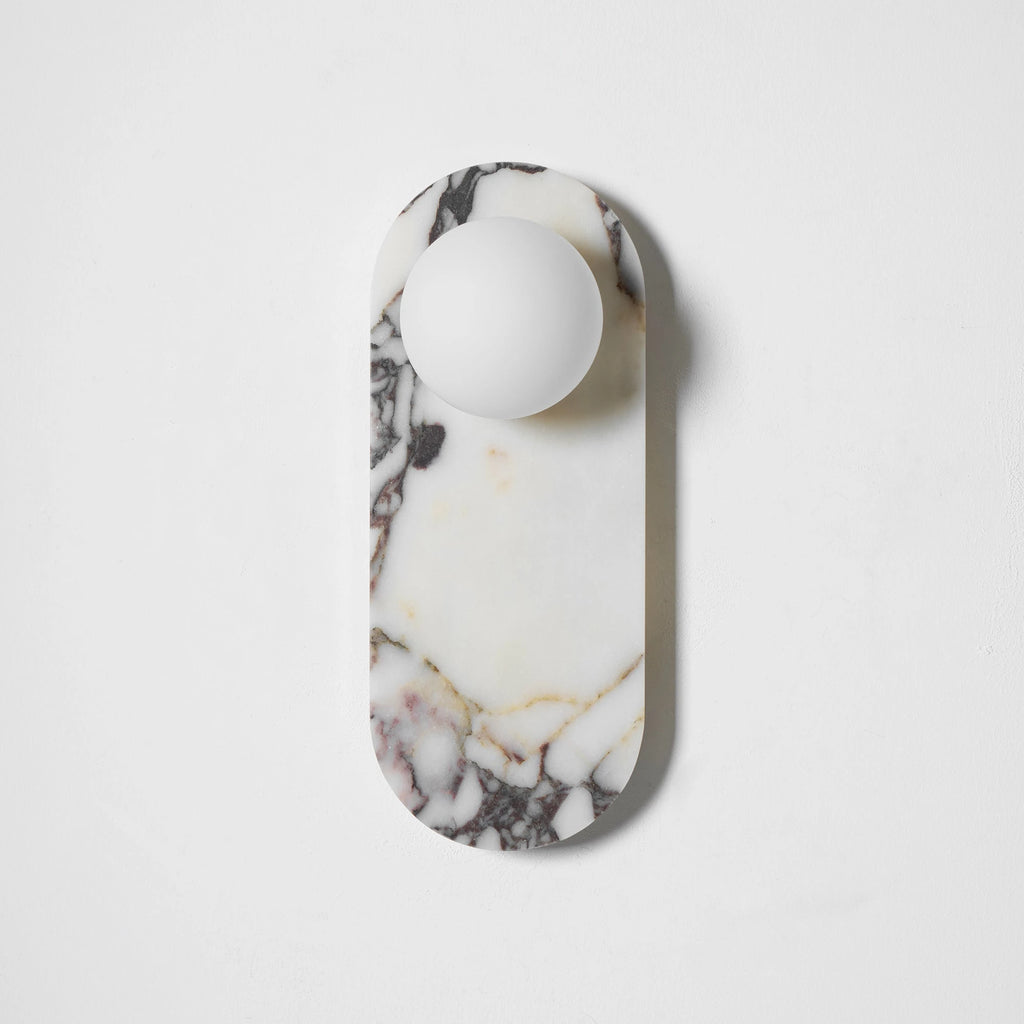 Minimalist Marble Pillar Sconce