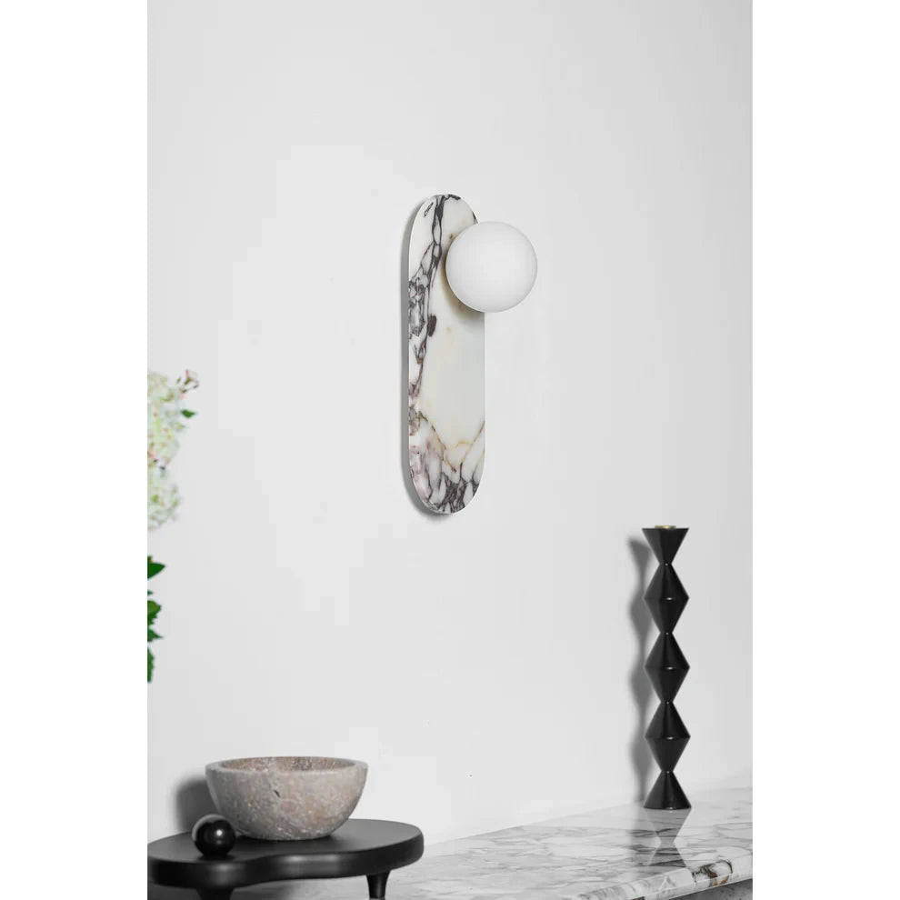 Minimalist Marble Pillar Sconce