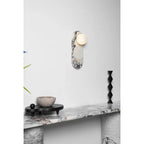 Minimalist Marble Pillar Sconce