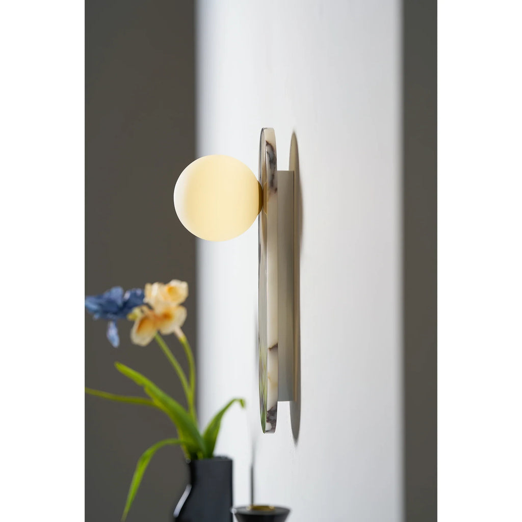 Minimalist Marble Pillar Sconce