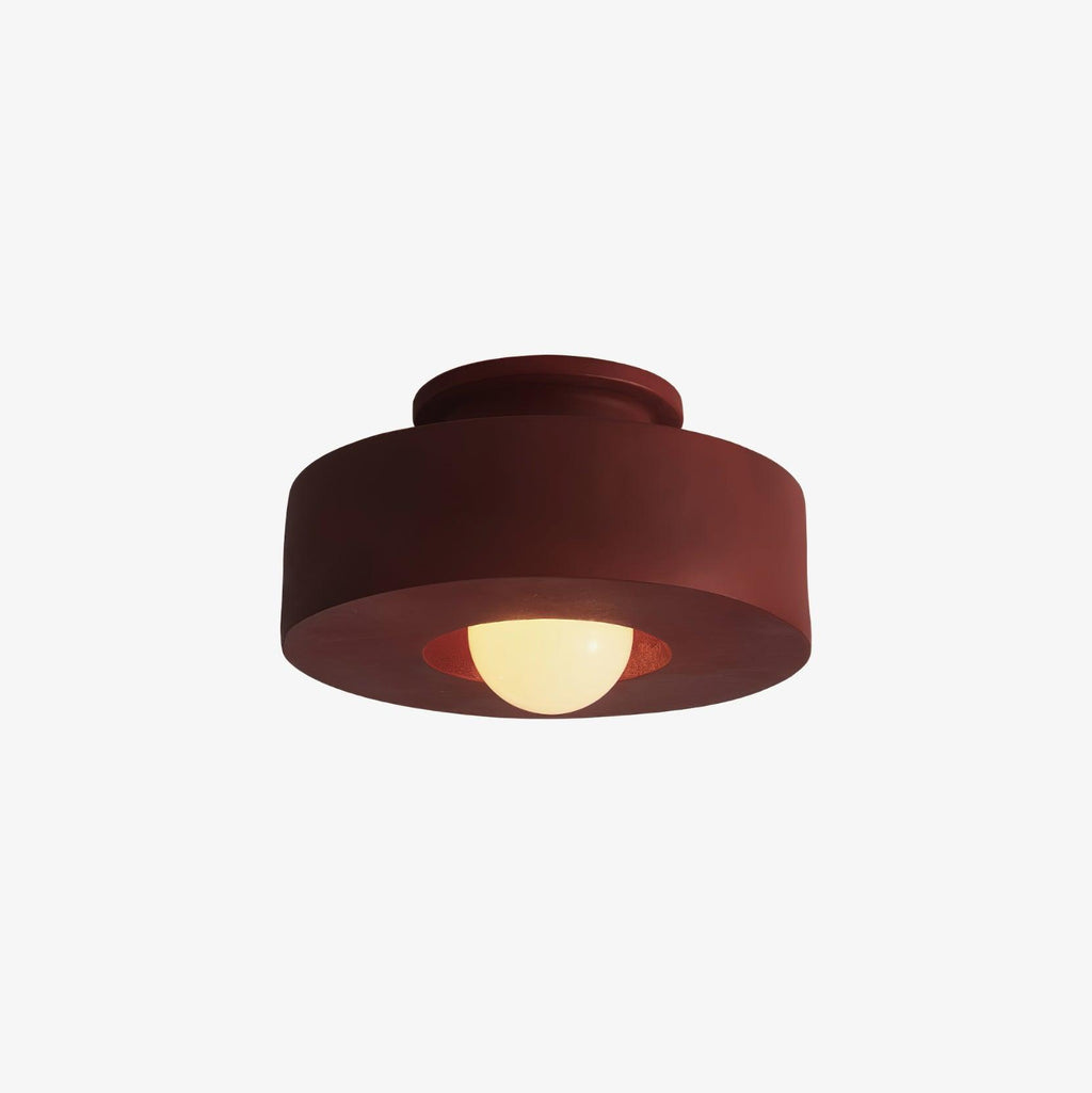 Minimalist Resin Flush Mount