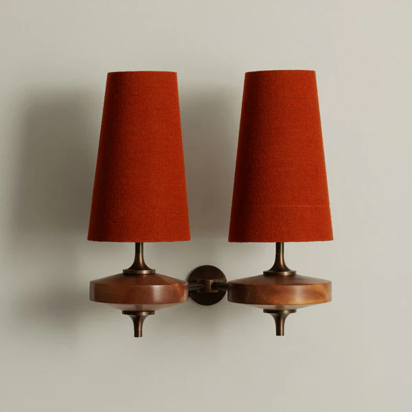 Modera Dual Walnut Sconce