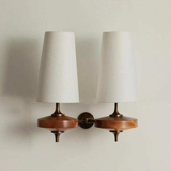 Modera Dual Walnut Sconce