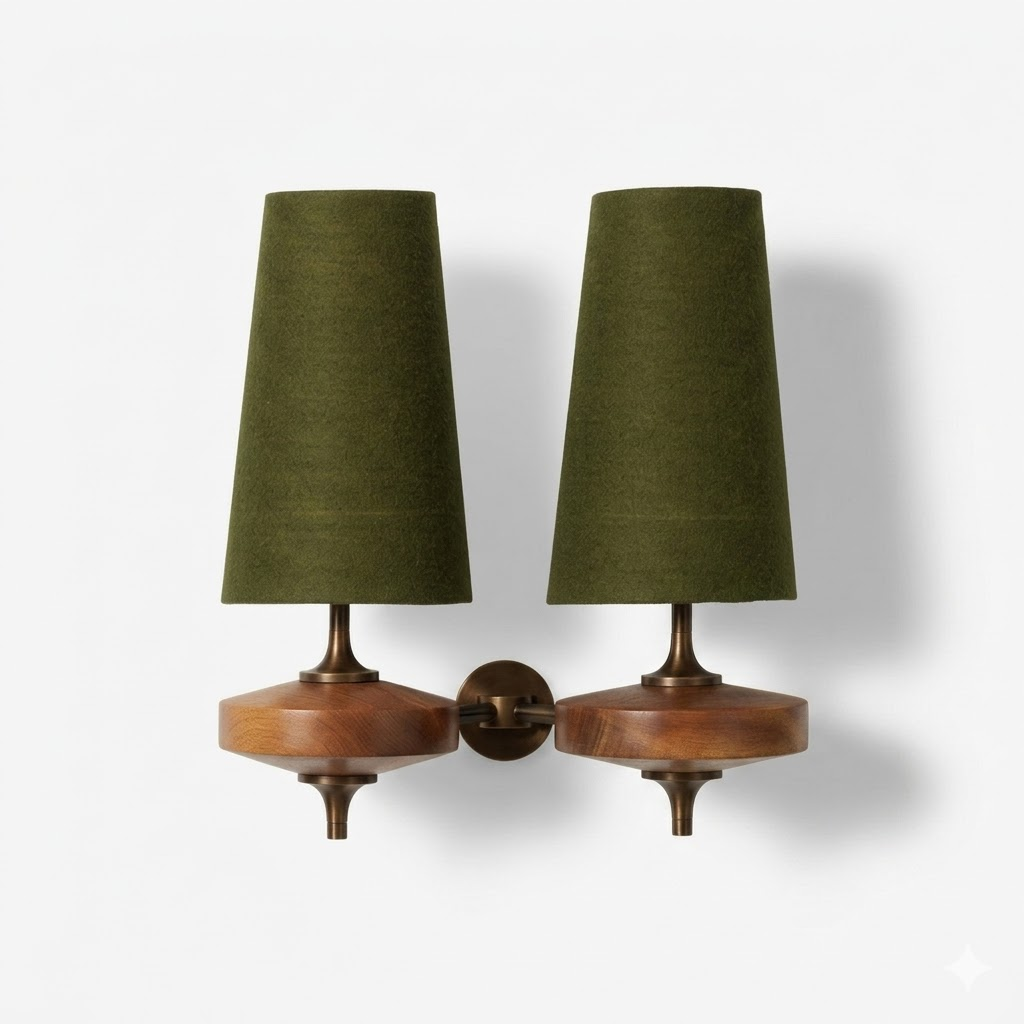Modera Dual Walnut Sconce