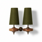 Modera Dual Walnut Sconce