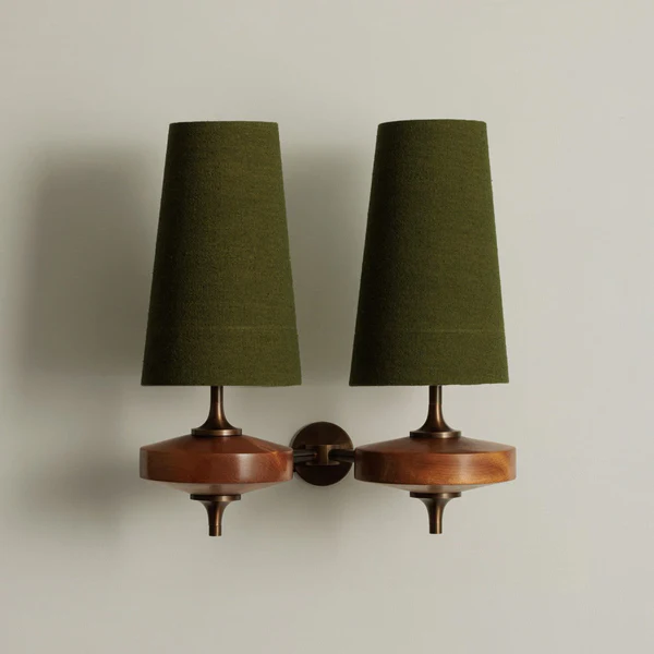 Modera Dual Walnut Sconce