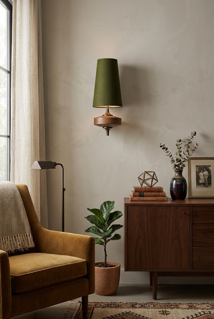 Modera Dual Walnut Sconce