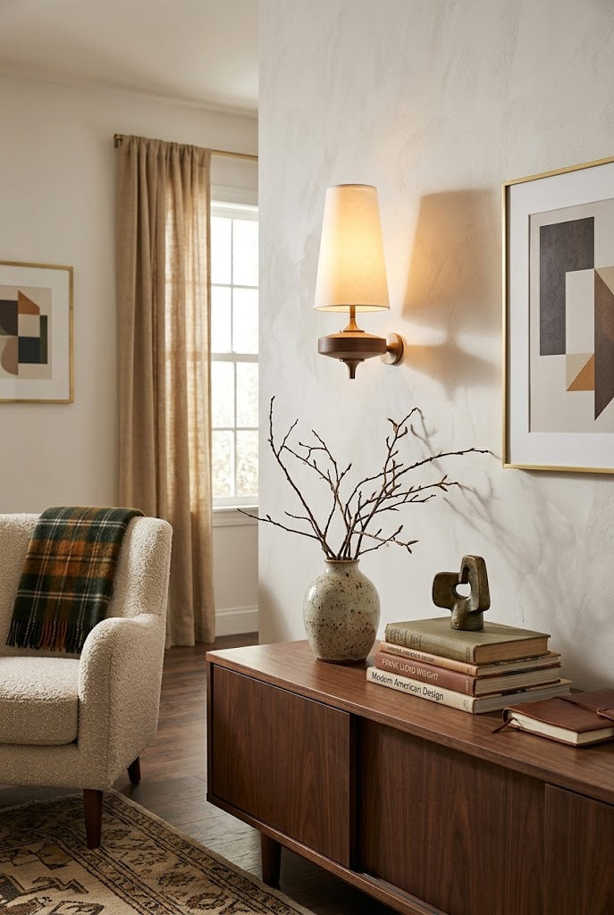 Modera Dual Walnut Sconce
