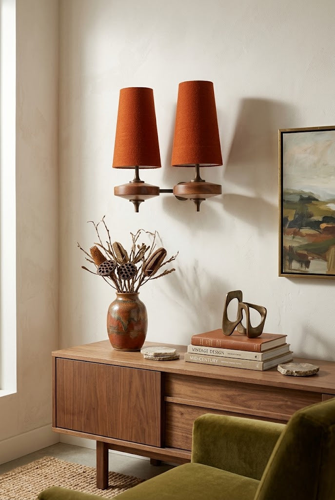Modera Dual Walnut Sconce