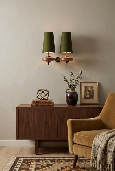 Modera Walnut Sconce in a customer interior