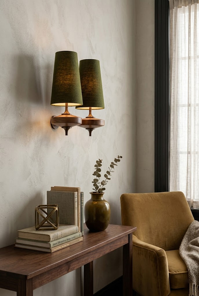 Modera Dual Walnut Sconce