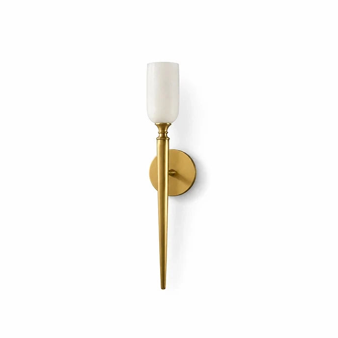 Alabaster Torch Wall Sconce main product image for vertical hallway wall lighting