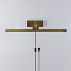 Illuminated Modern Brass Plug-in Picture Light Studio Shot