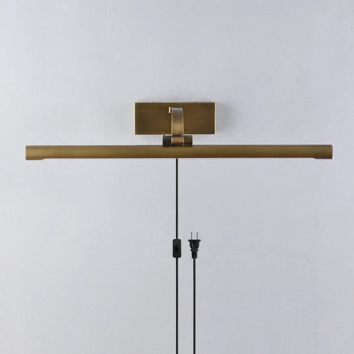 Illuminated Modern Brass Plug-in Picture Light Studio Shot