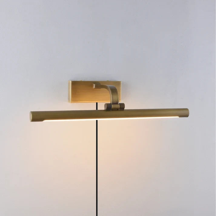 Illuminated Modern Brass Picture Light Studio Shot
