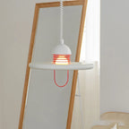 Modern White Pendant Light Near Full Length Mirror