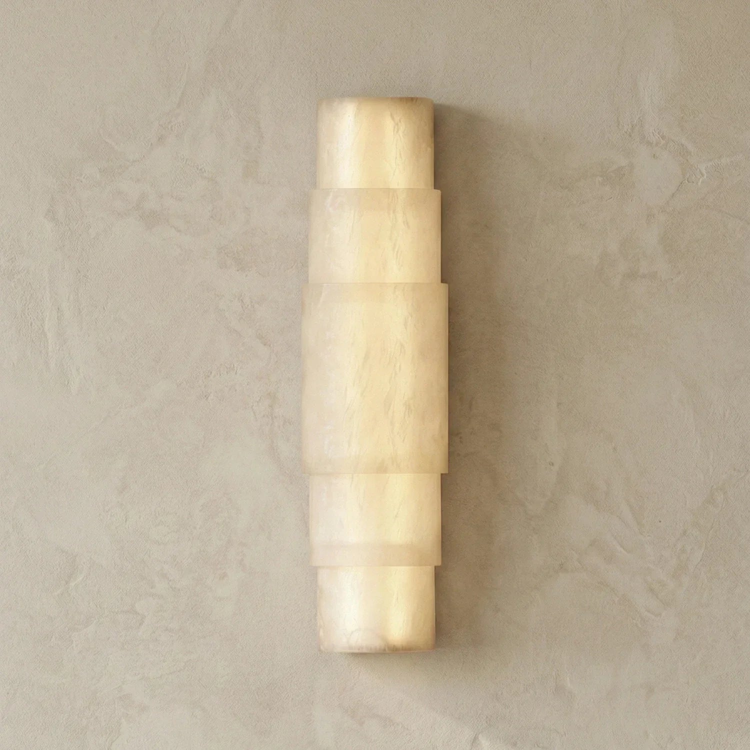 Multi Layer Stacked Alabaster Wall Lamp