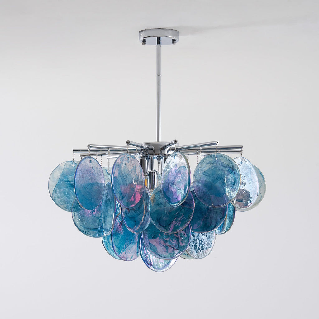 Murano Art Glass Disc Chandelier