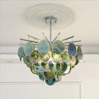 Murano Art Glass Disc Chandelier