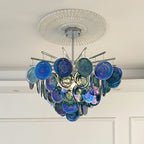 Murano Art Glass Disc Chandelier